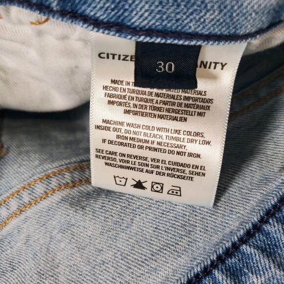 Citizens of Humanity Elsa Mid Rise Slim Fit Stretch Crop Jeans Sz 30 X 26" - Picture 8 of 11
